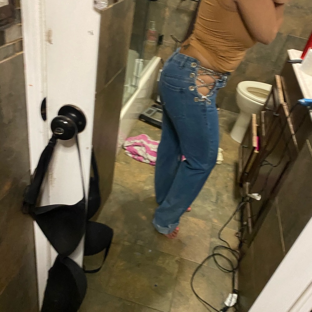 Chain side jeans - Picture 4 of 4